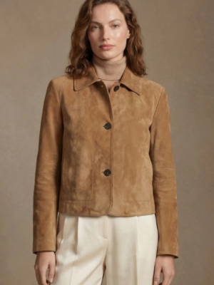 RICANO - JEENA CAMEL SUEDE JACKET