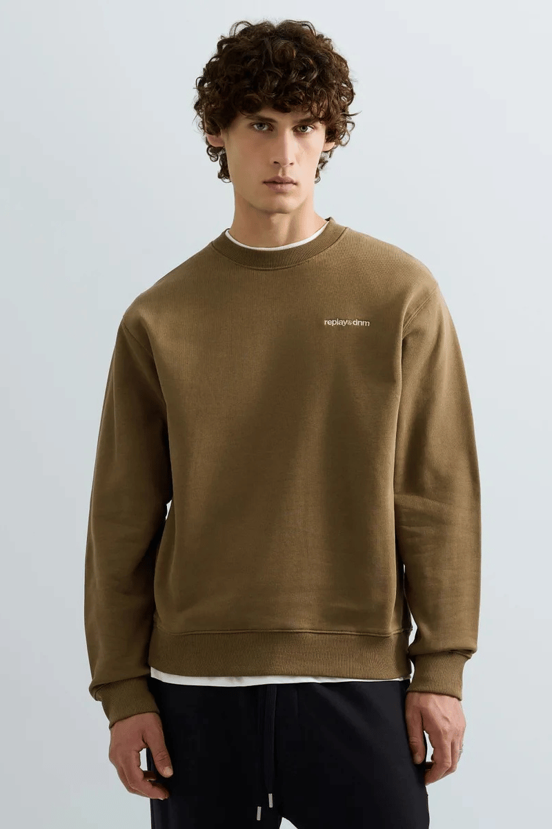 REPLAY - TERRY COTTON SWEATSHIRT WITH LOGO 3 REPLAY - TERRY COTTON SWEATSHIRT WITH LOGO - Image 3