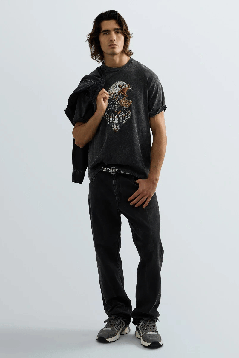 REPLAY - T-SHIRT WITH EAGLE PRINT 1 REPLAY - T-SHIRT WITH EAGLE PRINT
