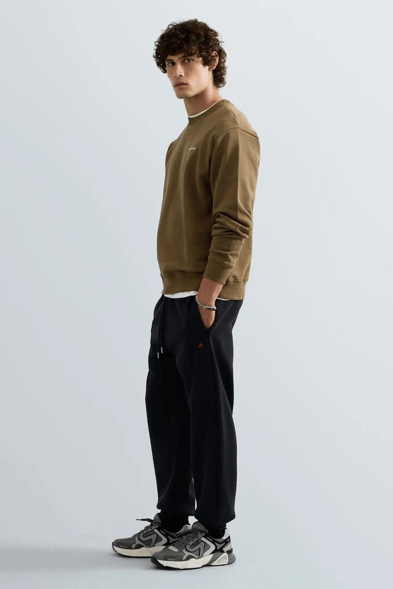 REPLAY - TERRY COTTON SWEATSHIRT WITH LOGO 4 REPLAY - TERRY COTTON SWEATSHIRT WITH LOGO - Image 4