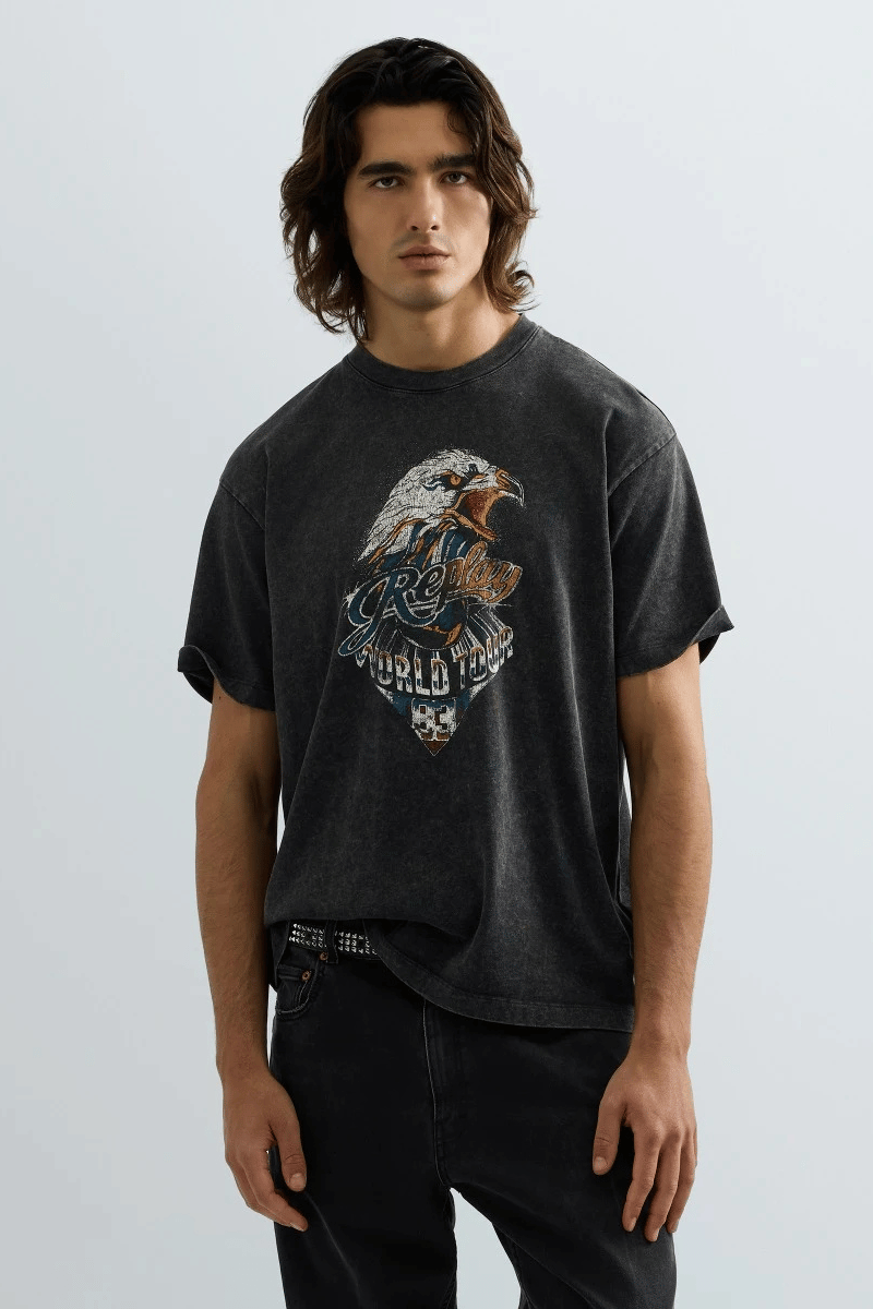 REPLAY - T-SHIRT WITH EAGLE PRINT 4 REPLAY - T-SHIRT WITH EAGLE PRINT - Image 4