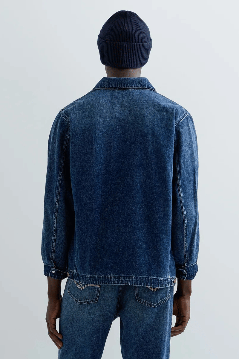 REPLAY - DENIM JACKET WITH BREAST POCKET 4 REPLAY - DENIM JACKET WITH BREAST POCKET - Image 4