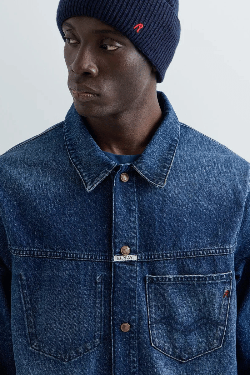 REPLAY - DENIM JACKET WITH BREAST POCKET 5 REPLAY - DENIM JACKET WITH BREAST POCKET - Image 5