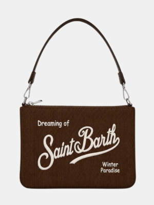 MC2 SAINT BARTH - MINI PARISIENNE CORDUROY SHOULDER BAG